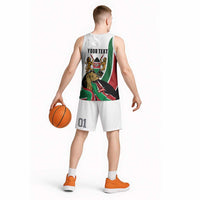 Personalized Kenya Jamhuri Day Basketball Jersey Lion With Coat Of Arms - Wonder Print Shop