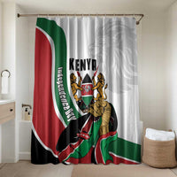 Kenya Jamhuri Day Bathroom Set Lion With Coat Of Arms - Wonder Print Shop