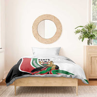 Kenya Jamhuri Day Bedding Set Lion With Coat Of Arms - Wonder Print Shop