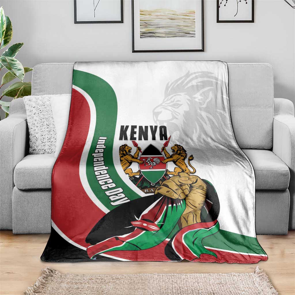Kenya Jamhuri Day Blanket Lion With Coat Of Arms - Wonder Print Shop