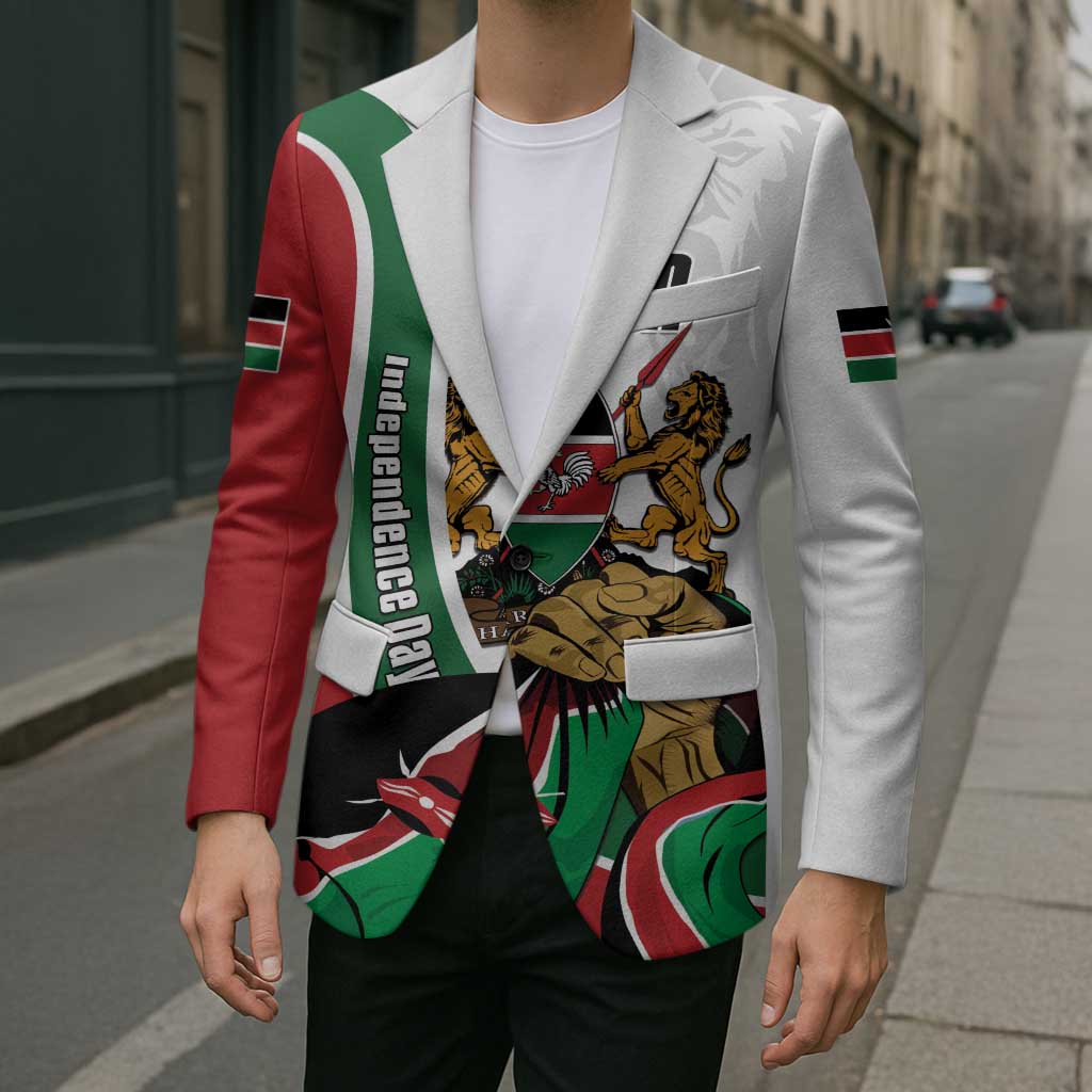 Personalized Kenya Jamhuri Day Blazer Lion With Coat Of Arms - Wonder Print Shop