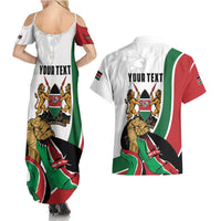 Personalized Kenya Jamhuri Day Couples Matching Summer Maxi Dress and Hawaiian Shirt Lion With Coat Of Arms - Wonder Print Shop