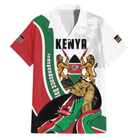 Personalized Kenya Jamhuri Day Family Matching Mermaid Dress and Hawaiian Shirt Lion With Coat Of Arms - Wonder Print Shop