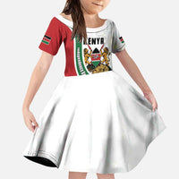 Personalized Kenya Jamhuri Day Family Matching Puletasi and Hawaiian Shirt Lion With Coat Of Arms - Wonder Print Shop