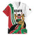 Personalized Kenya Jamhuri Day Family Matching Short Sleeve Bodycon Dress and Hawaiian Shirt Lion With Coat Of Arms - Wonder Print Shop