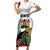 Personalized Kenya Jamhuri Day Family Matching Short Sleeve Bodycon Dress and Hawaiian Shirt Lion With Coat Of Arms - Wonder Print Shop
