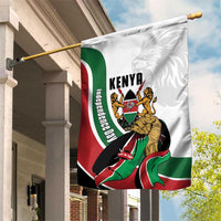 Kenya Jamhuri Day Garden Flag Lion With Coat Of Arms - Wonder Print Shop