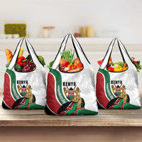 Kenya Jamhuri Day Grocery Bag Lion With Coat Of Arms - Wonder Print Shop