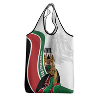 Kenya Jamhuri Day Grocery Bag Lion With Coat Of Arms - Wonder Print Shop