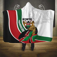 Kenya Jamhuri Day Hooded Blanket Lion With Coat Of Arms - Wonder Print Shop