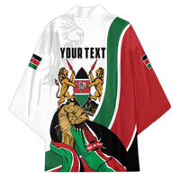 Personalized Kenya Jamhuri Day Kimono Lion With Coat Of Arms - Wonder Print Shop