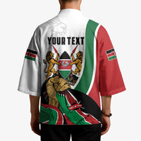 Personalized Kenya Jamhuri Day Kimono Lion With Coat Of Arms - Wonder Print Shop