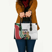 Kenya Jamhuri Day Leather Bag Lion With Coat Of Arms - Wonder Print Shop