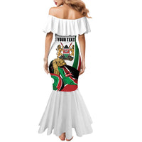 Personalized Kenya Jamhuri Day Mermaid Dress Lion With Coat Of Arms - Wonder Print Shop