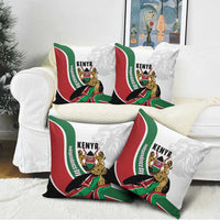 Kenya Jamhuri Day Pillow Cover Lion With Coat Of Arms - Wonder Print Shop