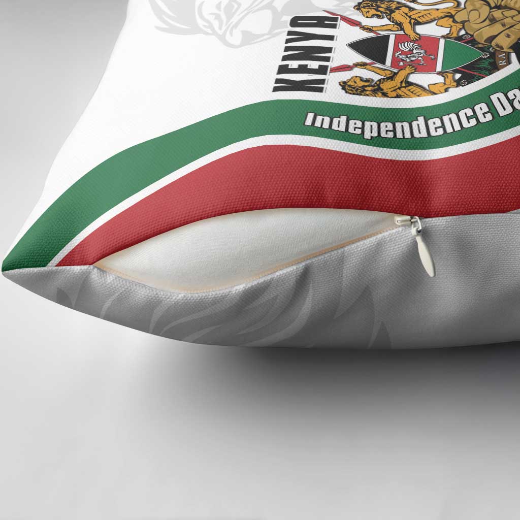 Kenya Jamhuri Day Pillow Cover Lion With Coat Of Arms - Wonder Print Shop