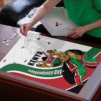 Kenya Jamhuri Day Puzzle Lion With Coat Of Arms - Wonder Print Shop