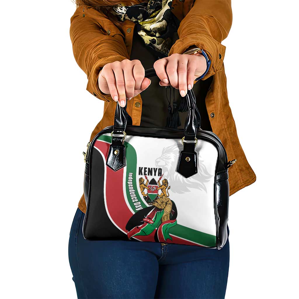 Kenya Jamhuri Day Shoulder Handbag Lion With Coat Of Arms - Wonder Print Shop