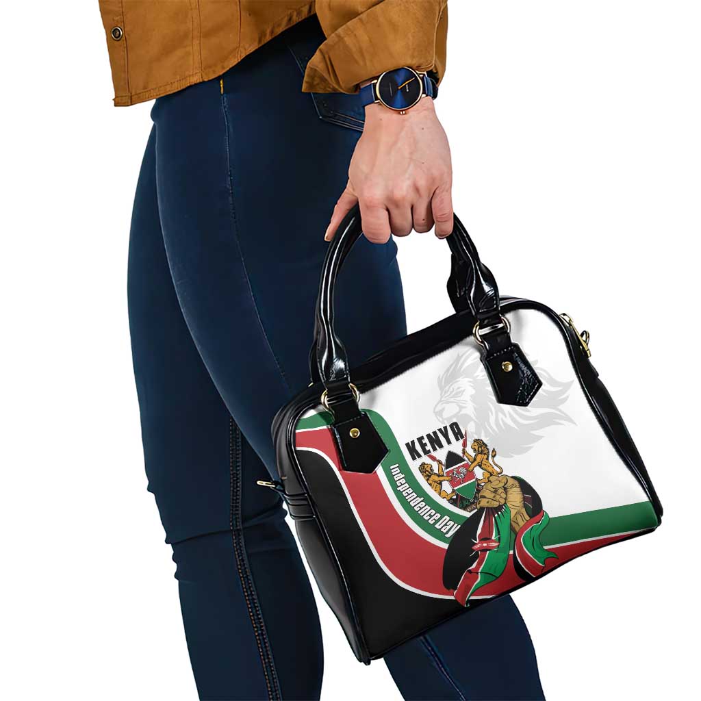 Kenya Jamhuri Day Shoulder Handbag Lion With Coat Of Arms - Wonder Print Shop