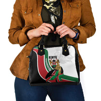 Kenya Jamhuri Day Shoulder Handbag Lion With Coat Of Arms - Wonder Print Shop