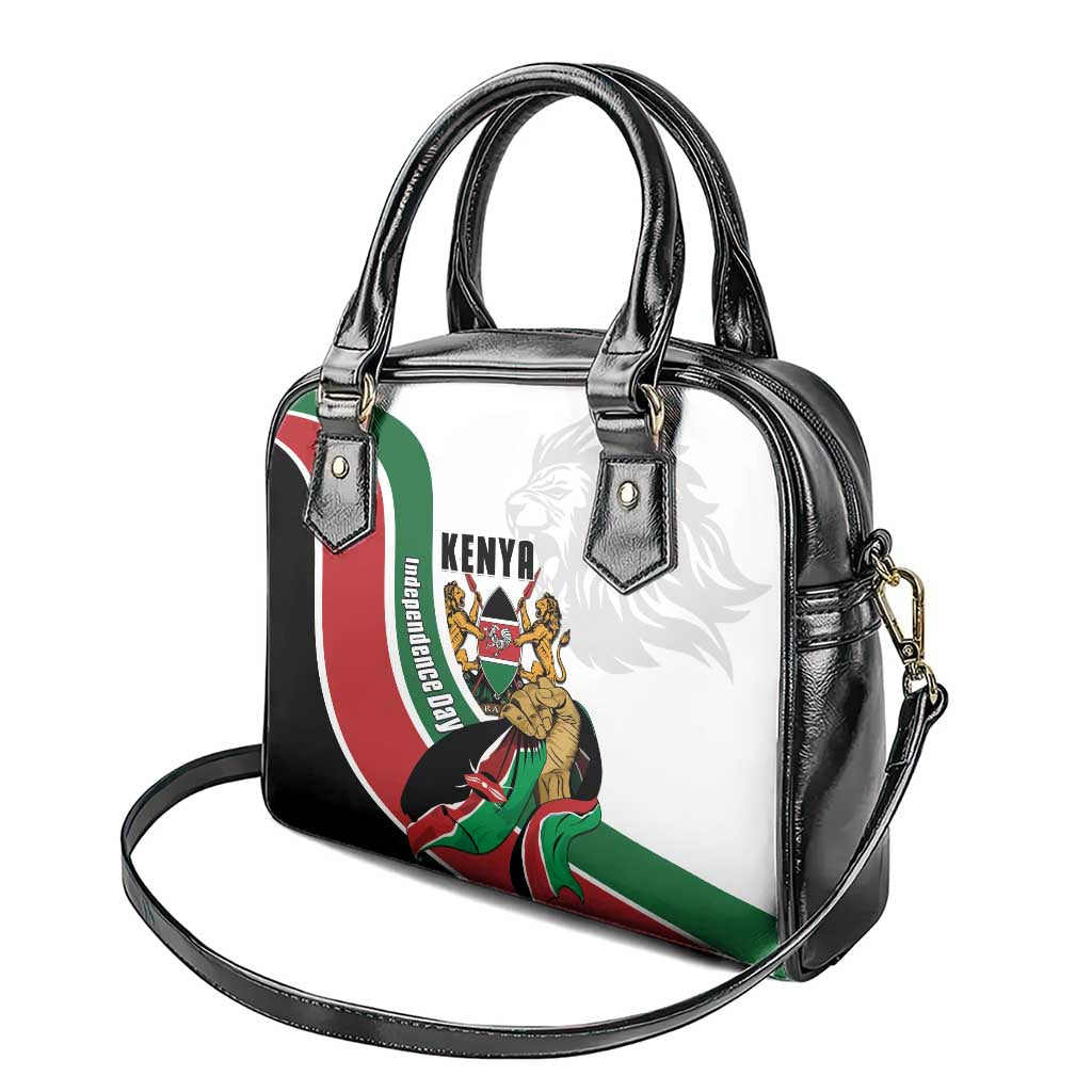 Kenya Jamhuri Day Shoulder Handbag Lion With Coat Of Arms - Wonder Print Shop