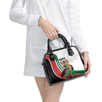 Kenya Jamhuri Day Shoulder Handbag Lion With Coat Of Arms - Wonder Print Shop
