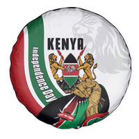 Kenya Jamhuri Day Spare Tire Cover Lion With Coat Of Arms - Wonder Print Shop