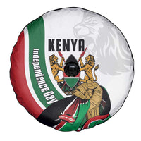 Kenya Jamhuri Day Spare Tire Cover Lion With Coat Of Arms - Wonder Print Shop