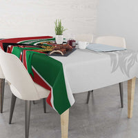 Kenya Jamhuri Day Tablecloth Lion With Coat Of Arms - Wonder Print Shop
