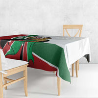 Kenya Jamhuri Day Tablecloth Lion With Coat Of Arms - Wonder Print Shop