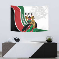 Kenya Jamhuri Day Tapestry Lion With Coat Of Arms - Wonder Print Shop
