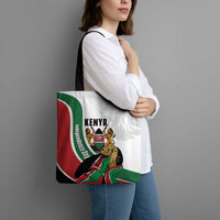 Kenya Jamhuri Day Tote Bag Lion With Coat Of Arms - Wonder Print Shop