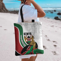 Kenya Jamhuri Day Tote Bag Lion With Coat Of Arms - Wonder Print Shop