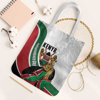 Kenya Jamhuri Day Tote Bag Lion With Coat Of Arms - Wonder Print Shop