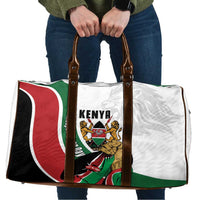 Kenya Jamhuri Day Travel Bag Lion With Coat Of Arms - Wonder Print Shop