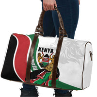 Kenya Jamhuri Day Travel Bag Lion With Coat Of Arms - Wonder Print Shop