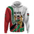 Personalized Kenya Jamhuri Day Zip Hoodie Lion With Coat Of Arms - Wonder Print Shop