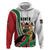Personalized Kenya Jamhuri Day Zip Hoodie Lion With Coat Of Arms - Wonder Print Shop