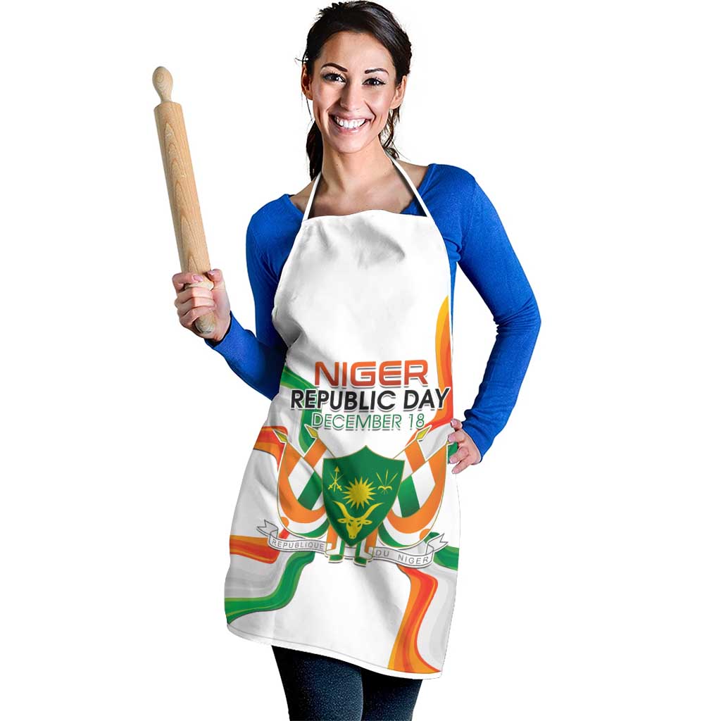 Niger Republic Day Apron Coat Of Arms With Flag - Wonder Print Shop