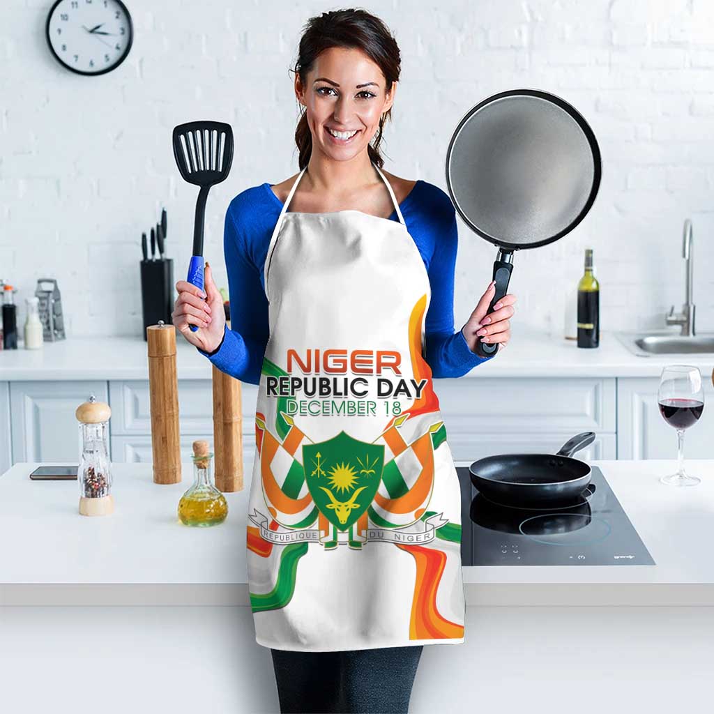 Niger Republic Day Apron Coat Of Arms With Flag - Wonder Print Shop