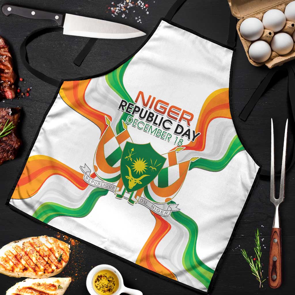 Niger Republic Day Apron Coat Of Arms With Flag - Wonder Print Shop