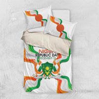 Niger Republic Day Bedding Set Coat Of Arms With Flag - Wonder Print Shop