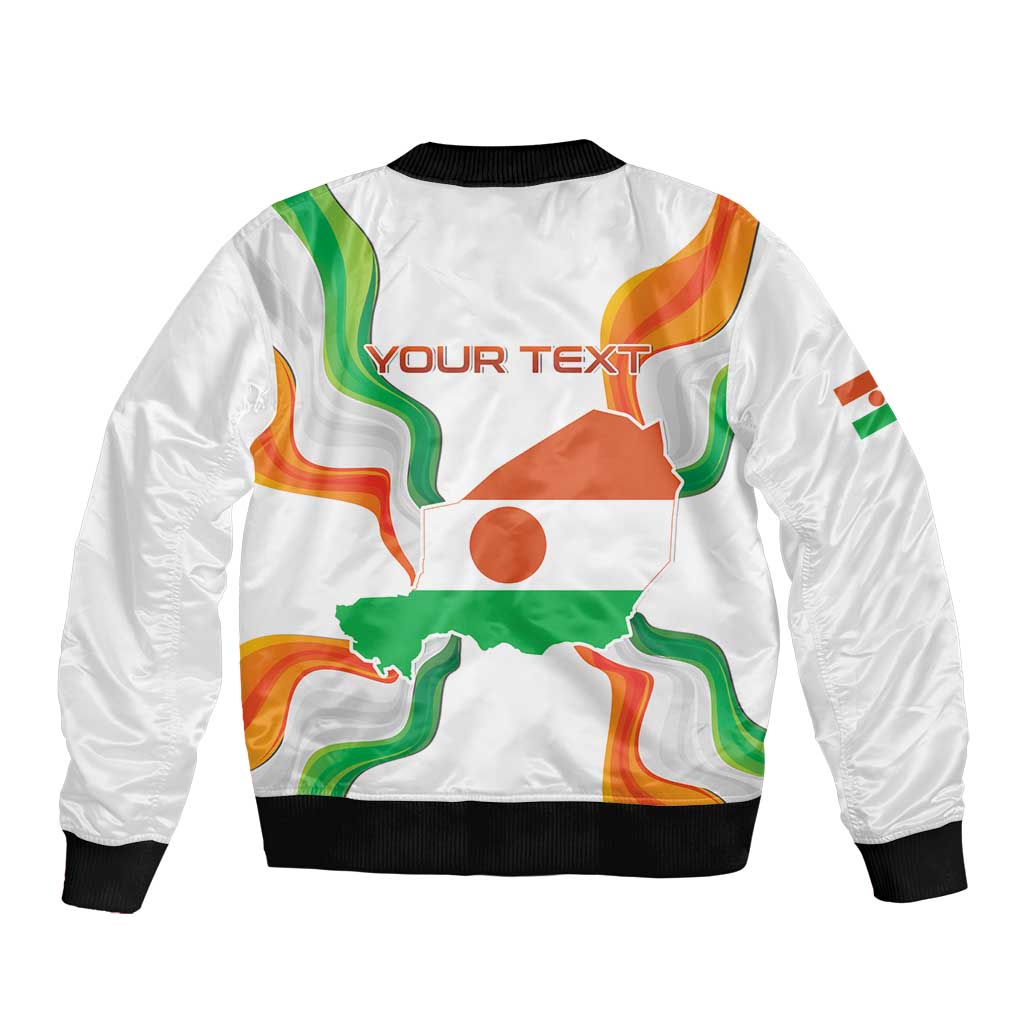 Personalized Niger Republic Day Bomber Jacket Coat Of Arms With Flag - Wonder Print Shop