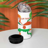 Personalized Niger Republic Day 4 in 1 Can Cooler Tumbler Coat Of Arms With Flag - Wonder Print Shop