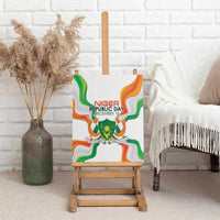 Niger Republic Day Canvas Wall Art Coat Of Arms With Flag - Wonder Print Shop