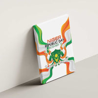 Niger Republic Day Canvas Wall Art Coat Of Arms With Flag - Wonder Print Shop