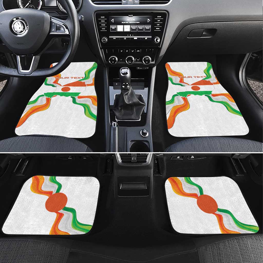 Personalized Niger Republic Day Car Mats Coat Of Arms With Flag - Wonder Print Shop