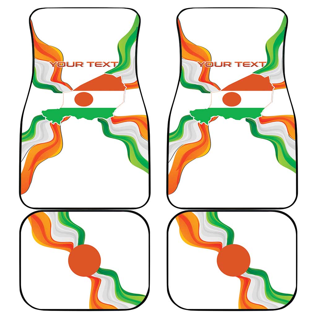 Personalized Niger Republic Day Car Mats Coat Of Arms With Flag - Wonder Print Shop