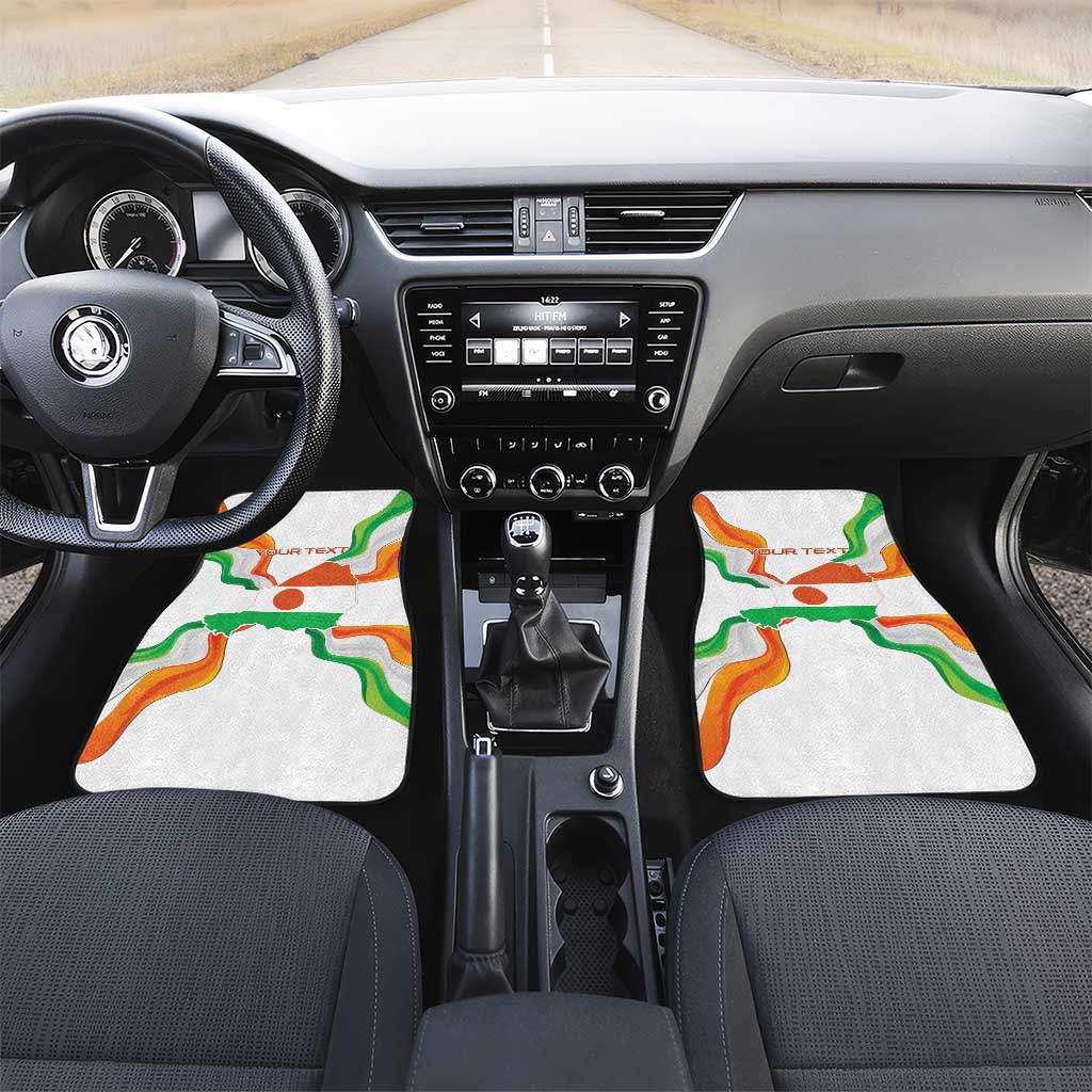 Personalized Niger Republic Day Car Mats Coat Of Arms With Flag - Wonder Print Shop