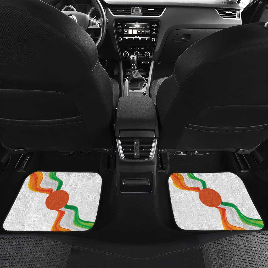 Personalized Niger Republic Day Car Mats Coat Of Arms With Flag - Wonder Print Shop